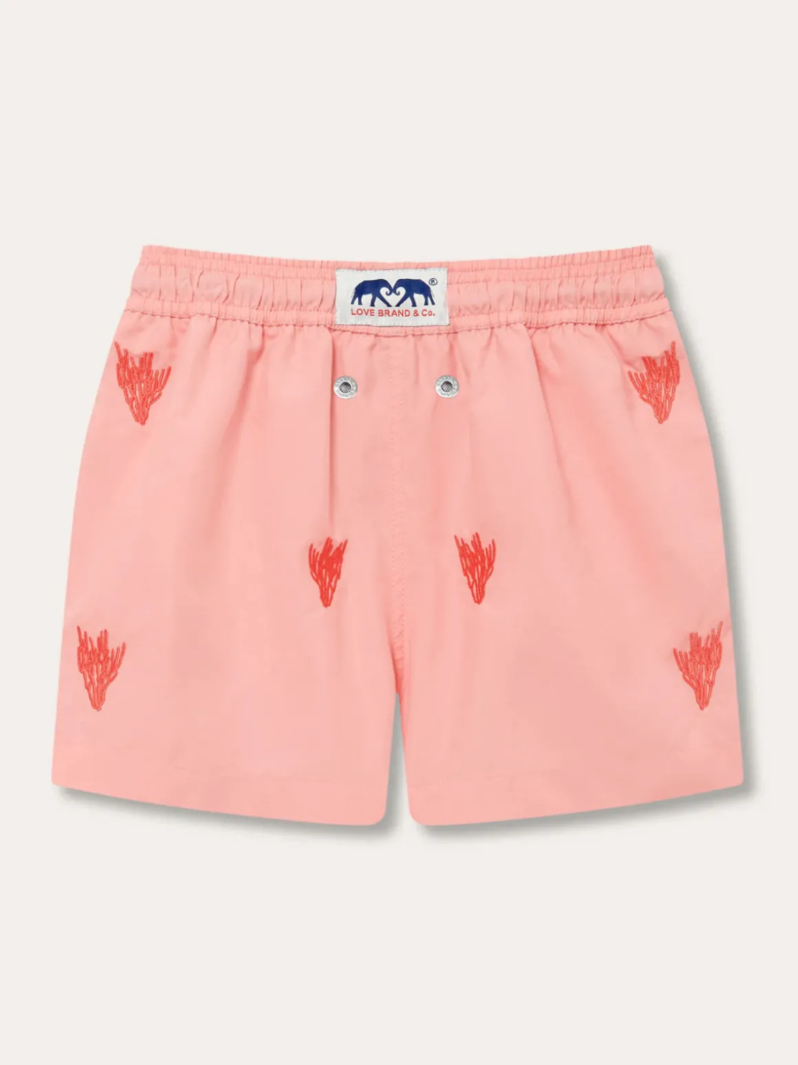 Boys Coral Colony Embroidered Staniel Swim Trunks