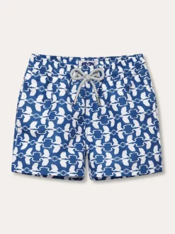 Boys White Heron Staniel Swim Trunks