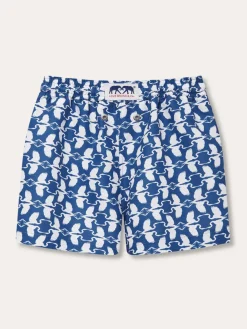 Boys White Heron Staniel Swim Trunks