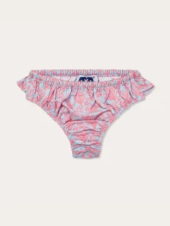 Girls Crazy Coral Calabash Bikini Bottoms