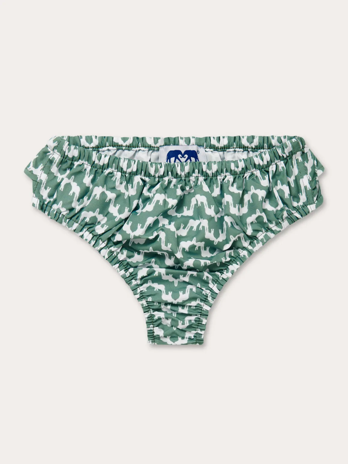 Girls Elephant Palace Green Bikini Bottoms