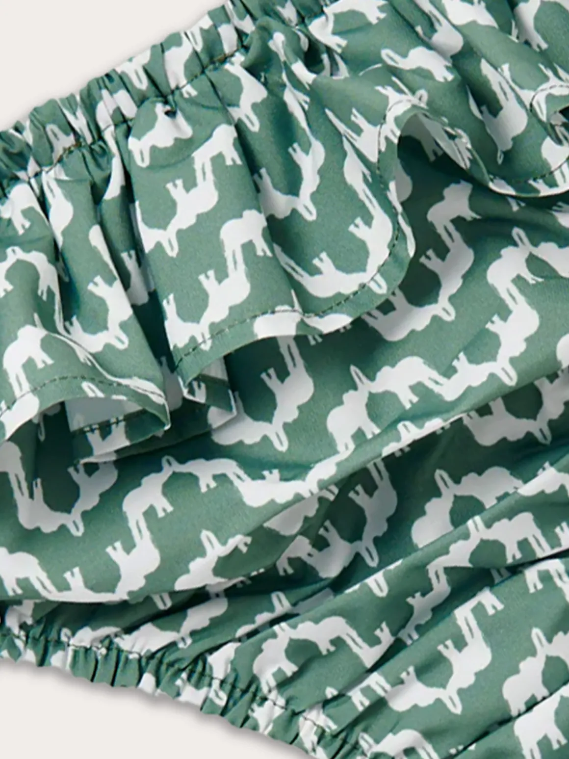 Girls Elephant Palace Green Bikini Bottoms