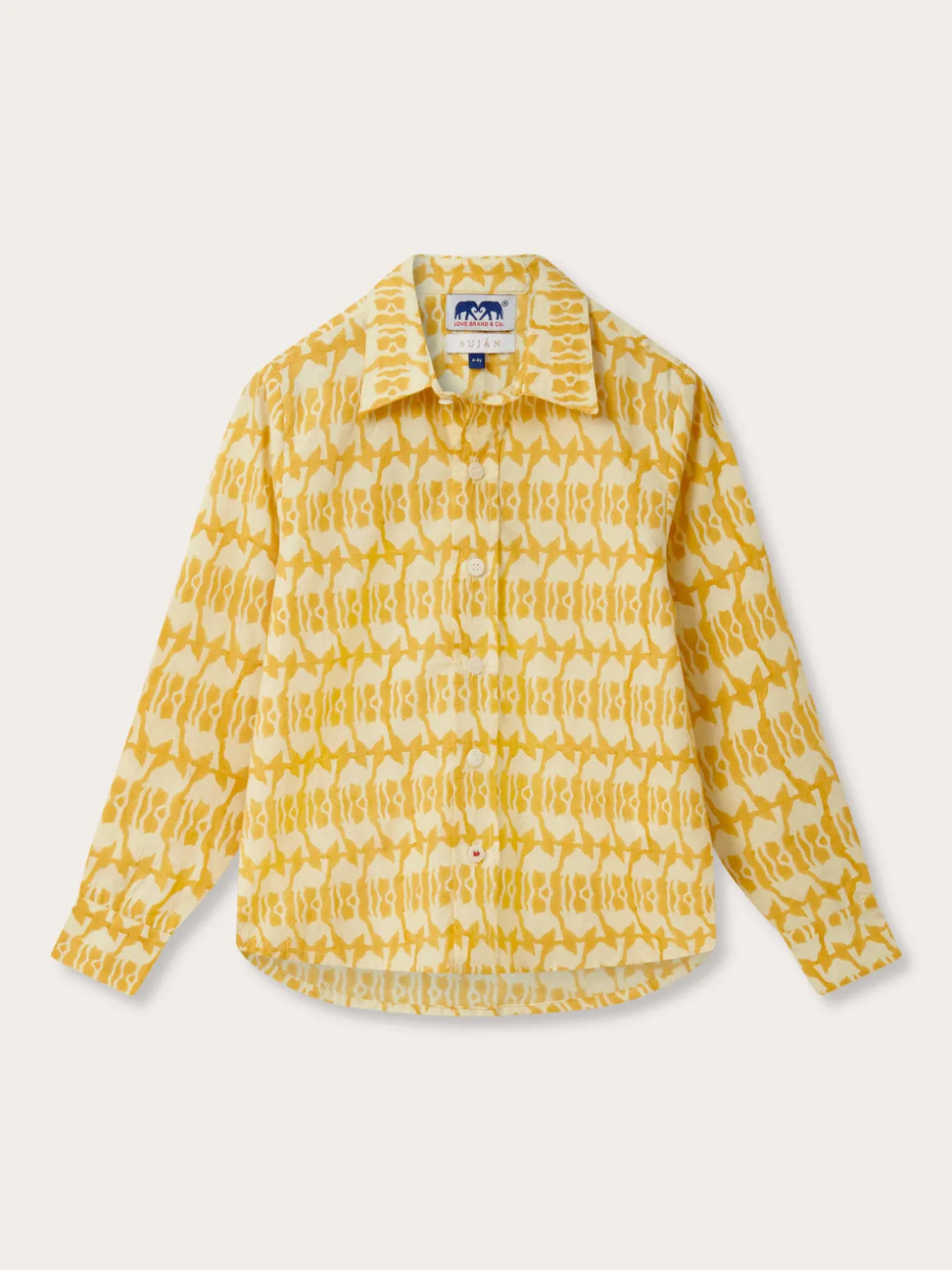 Kids Camel Mirage Abaco Cotton Shirt