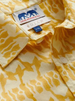 Kids Camel Mirage Abaco Cotton Shirt