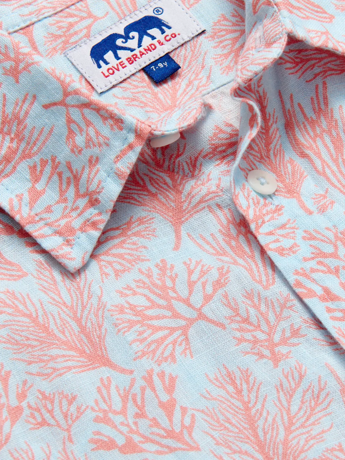 Kids Crazy Coral Abaco Linen Shirt