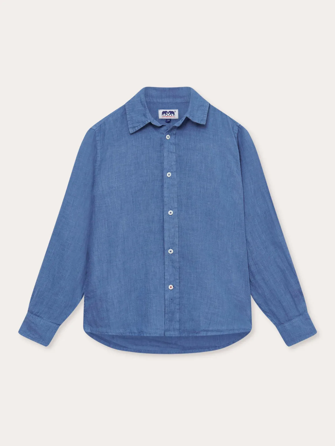 Kids Deep Blue Abaco Linen Shirt