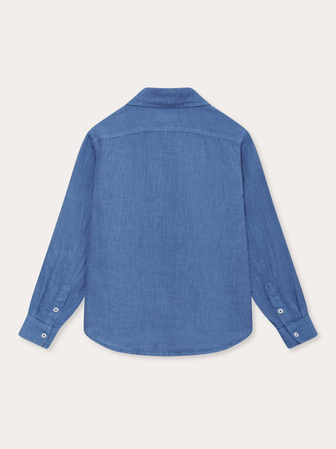 Kids Deep Blue Abaco Linen Shirt