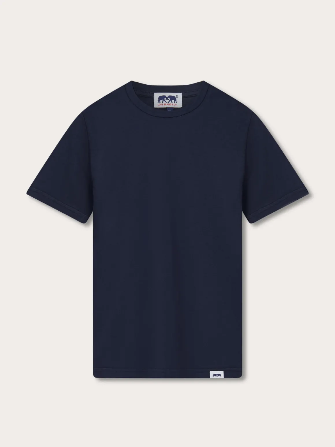 Kids Lockhart Navy Blue Cotton T-Shirt