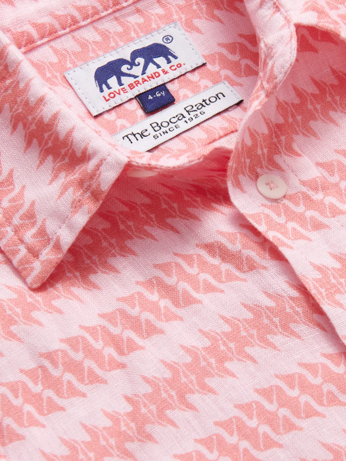Kids Roseate Spoonbill Abaco Linen Shirt