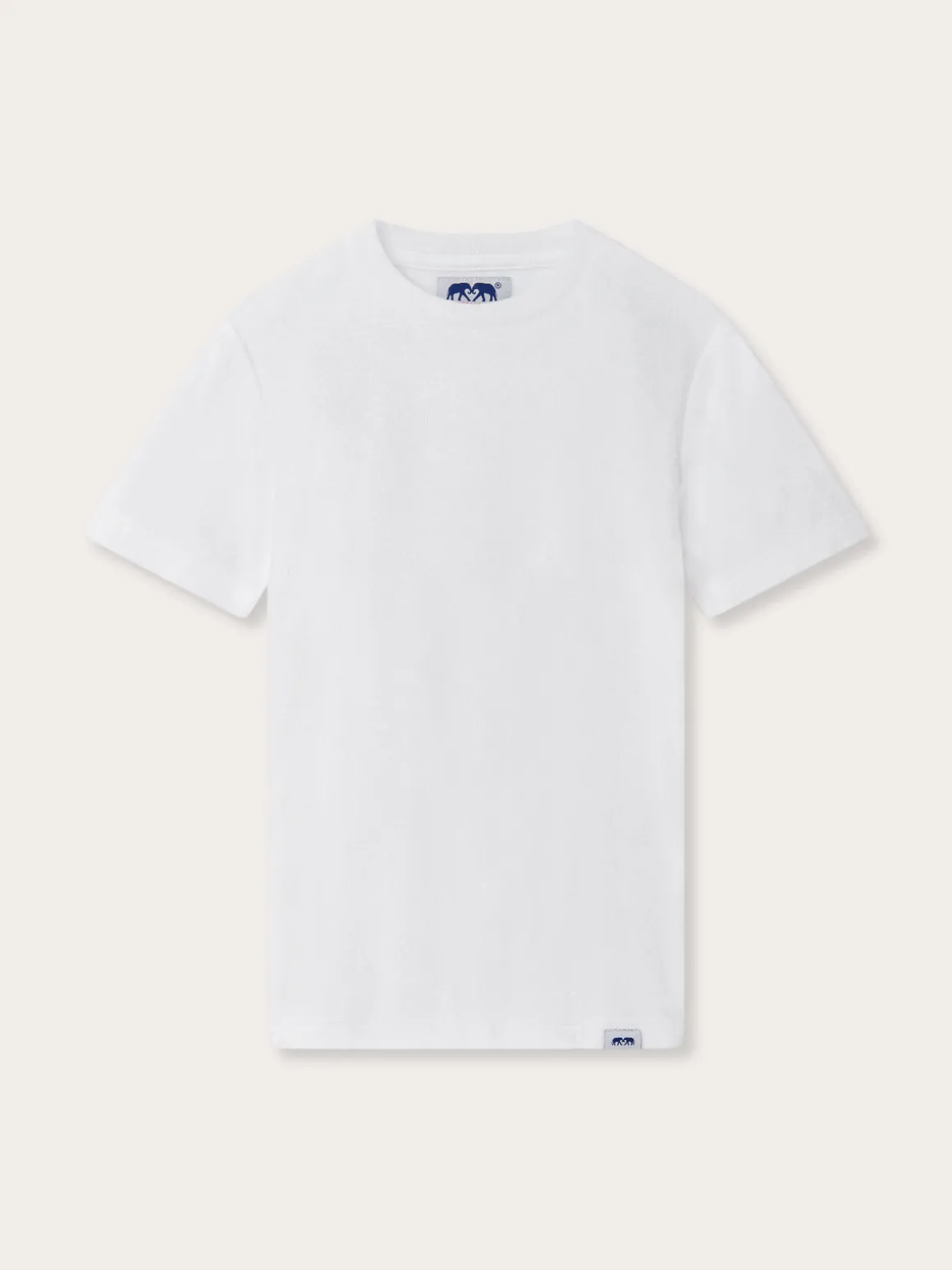 Kids White Russell Terry T-Shirt