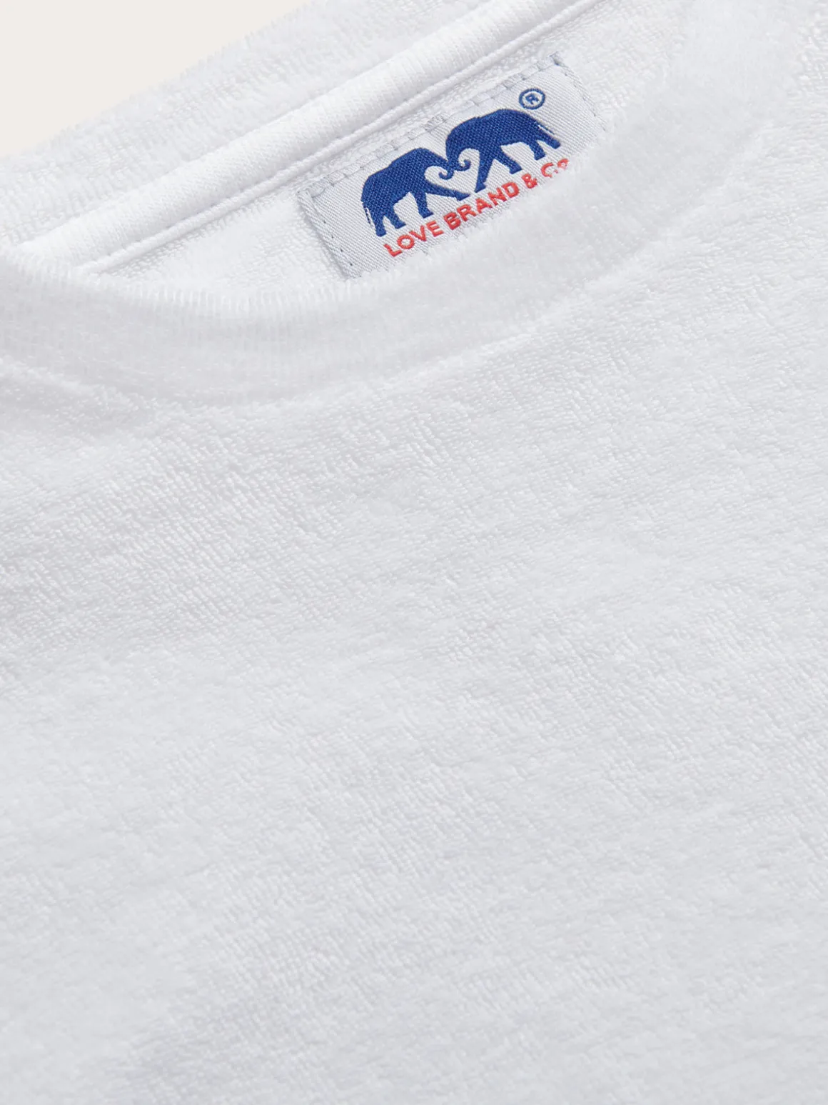 Kids White Russell Terry T-Shirt