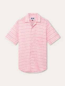 Men's Camel Mirage Pink Arawak Linen Shirt