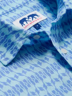 Men's Camel Mirage Sky Abaco Linen Shirt