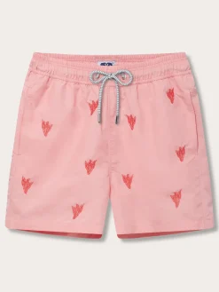 Men's Coral Colony Embroidered Staniel Swim Trunks