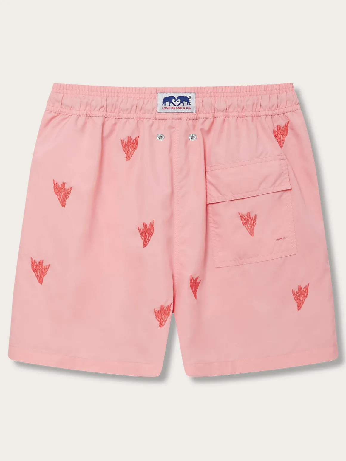 Men's Coral Colony Embroidered Staniel Swim Trunks