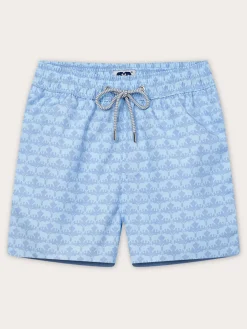 Men's Elephant Dance Blue Staniel Swim Trunks