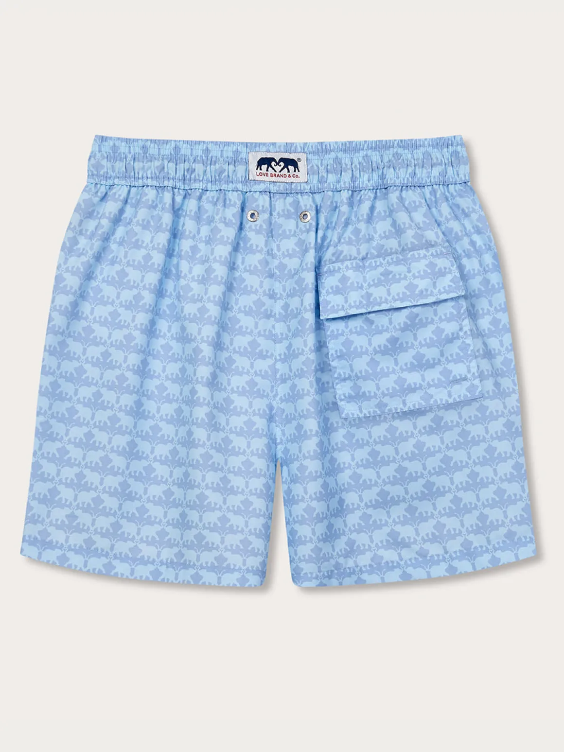 Men's Elephant Dance Blue Staniel Swim Trunks