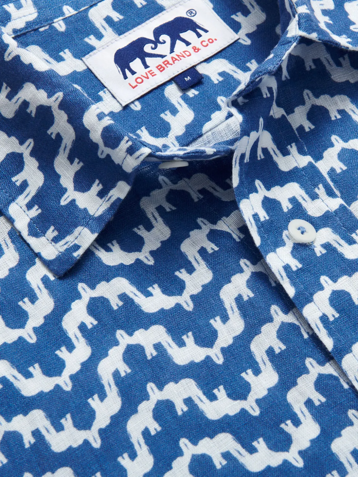 Men's Elephant Palace Blue Abaco Linen Shirt