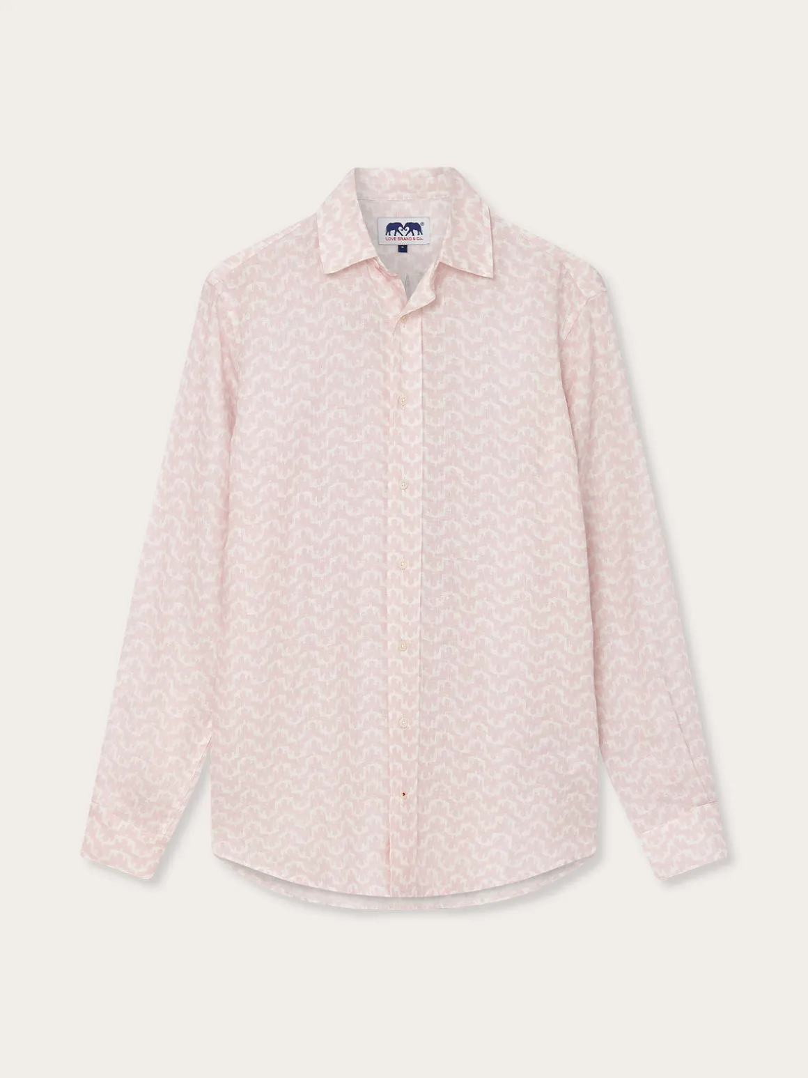 Men's Elephant Palace Pink Abaco Linen Shirt