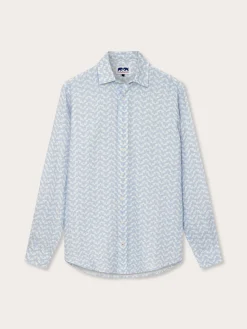 Men's Elephant Palace Sky Abaco Linen Shirt