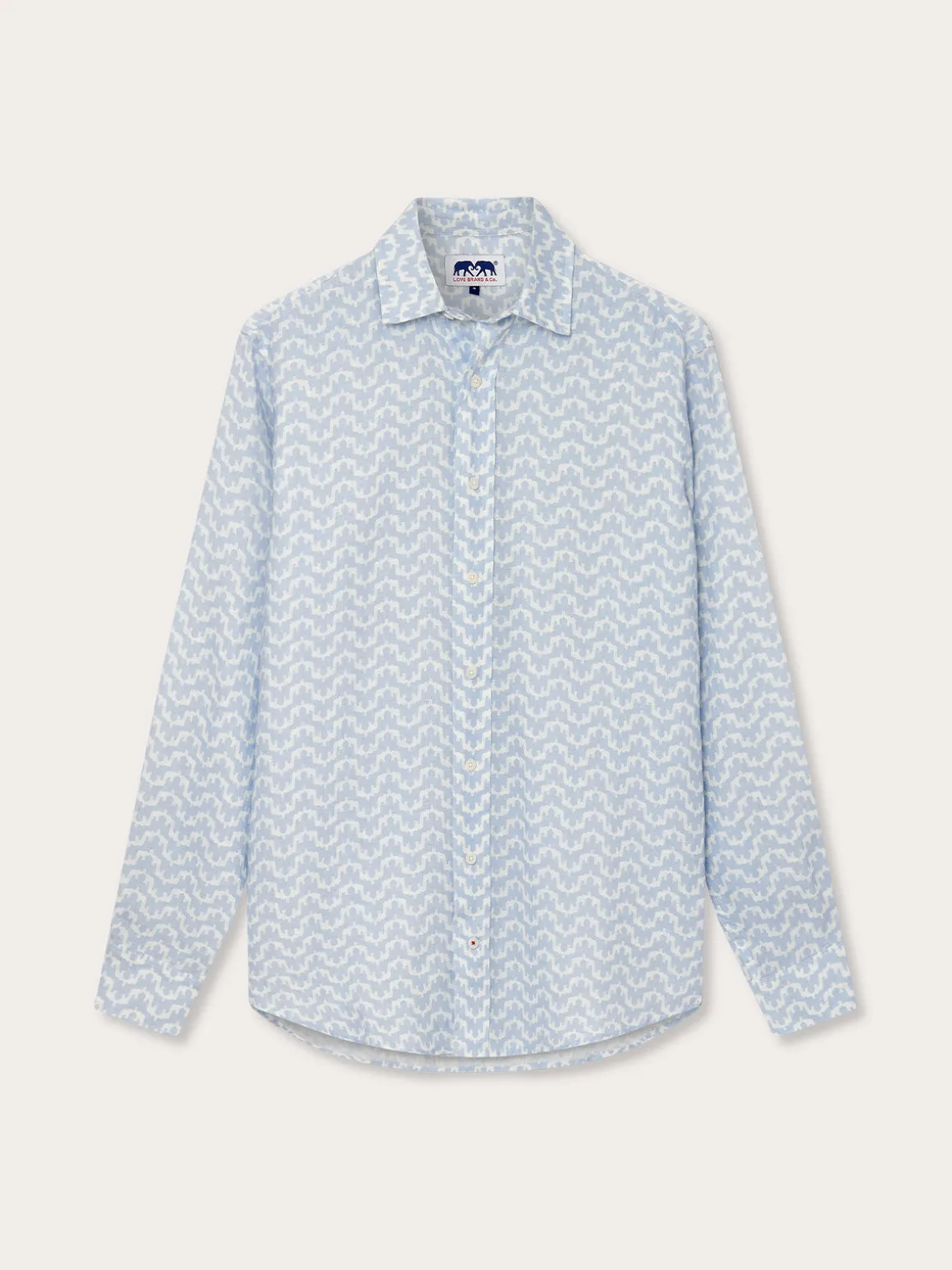 Men's Elephant Palace Sky Abaco Linen Shirt