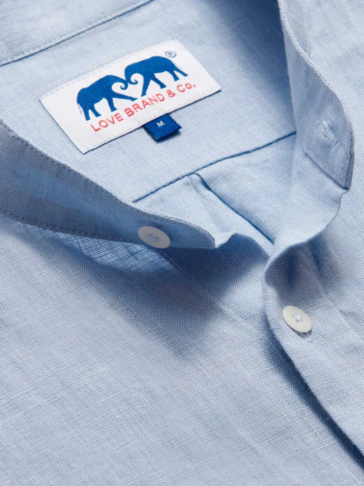 Men's Elephant Palace Sky Maycock Linen Shirt