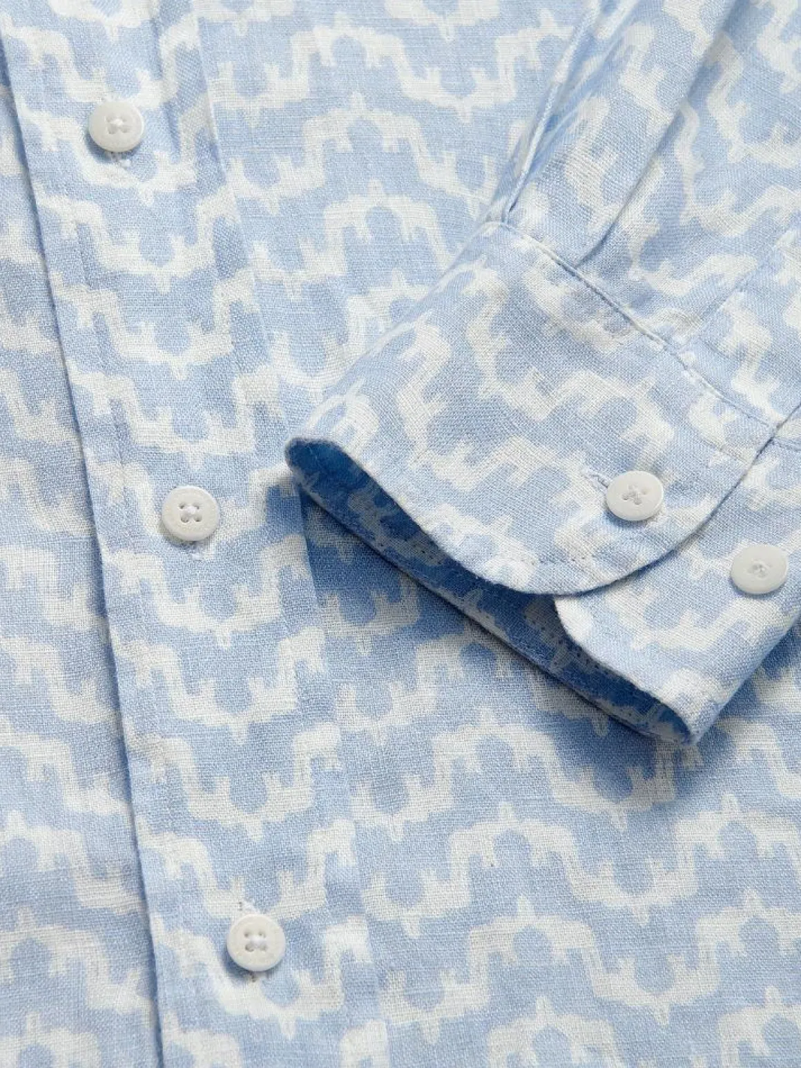 Men's Elephant Palace Sky Abaco Linen Shirt