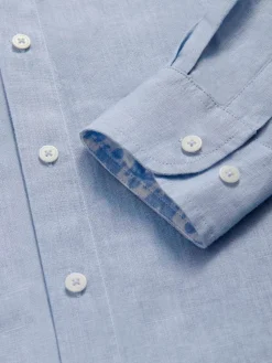 Men's Elephant Palace Sky Maycock Linen Shirt