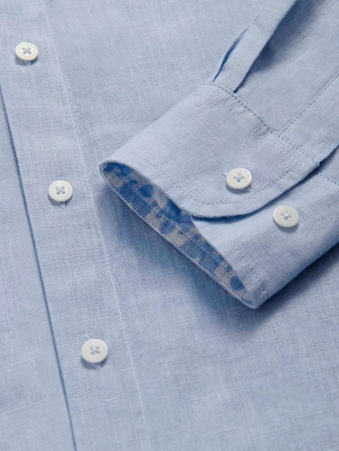 Men's Elephant Palace Sky Maycock Linen Shirt