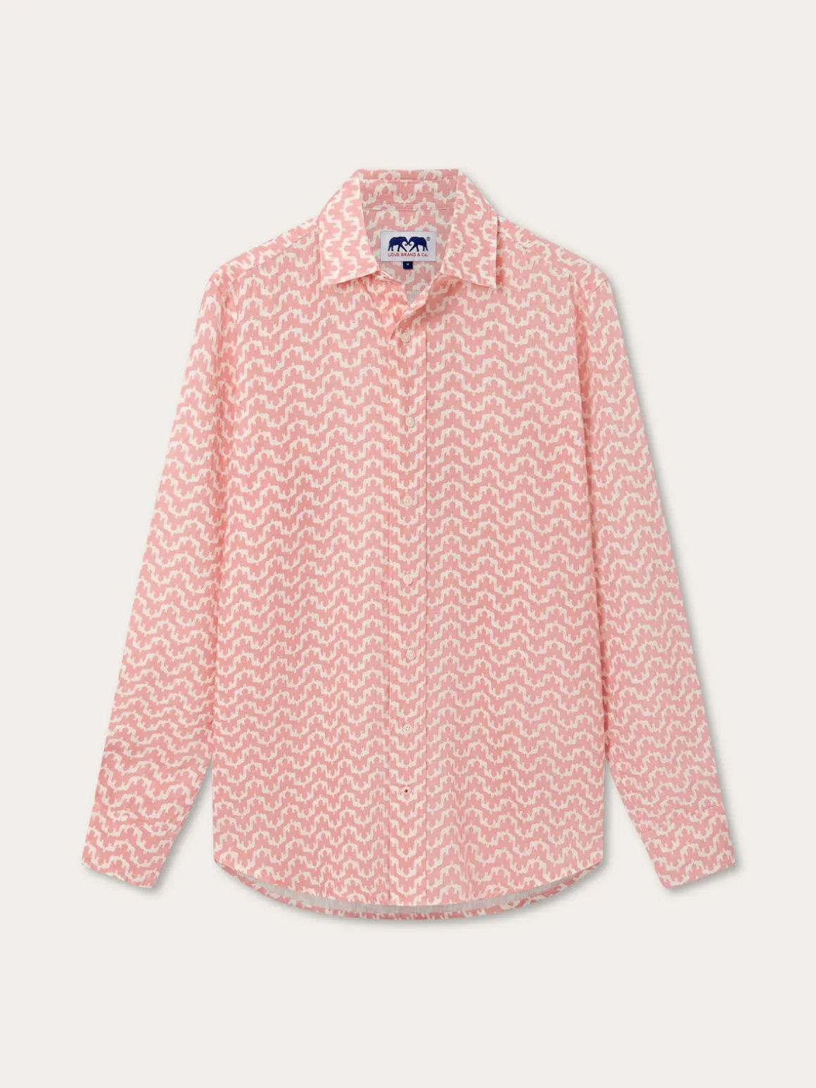 Men's Elephant Palace Strawberry Abaco Linen Shirt