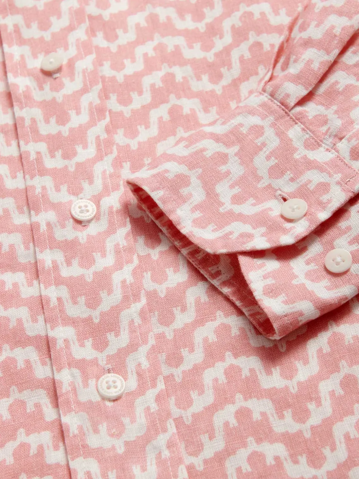 Men's Elephant Palace Strawberry Abaco Linen Shirt