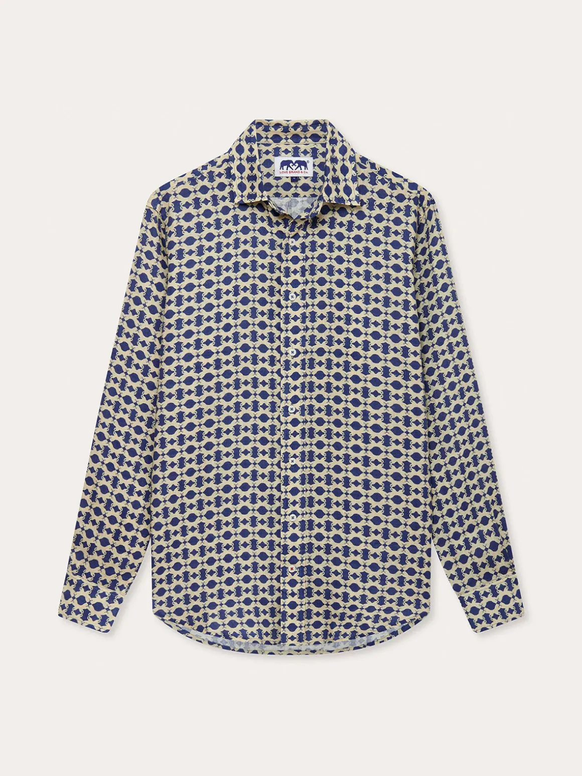 Men's Eye of the Tiger Abaco Linen Shirt