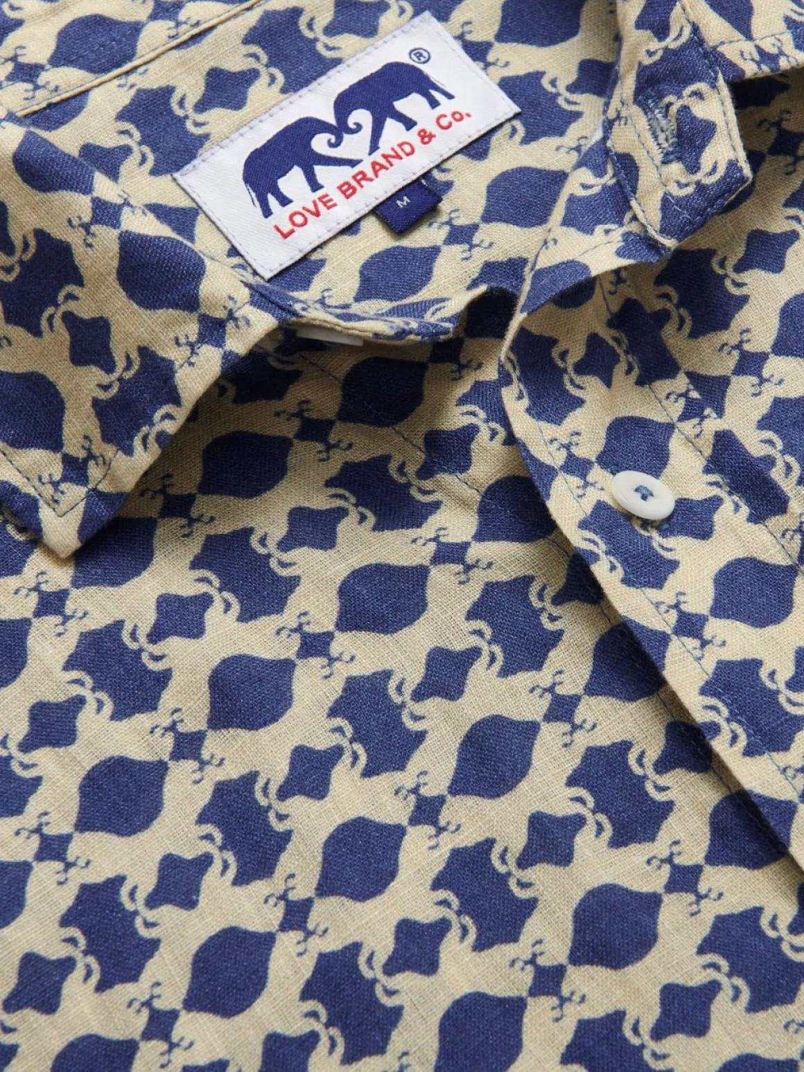 Men's Eye of the Tiger Abaco Linen Shirt