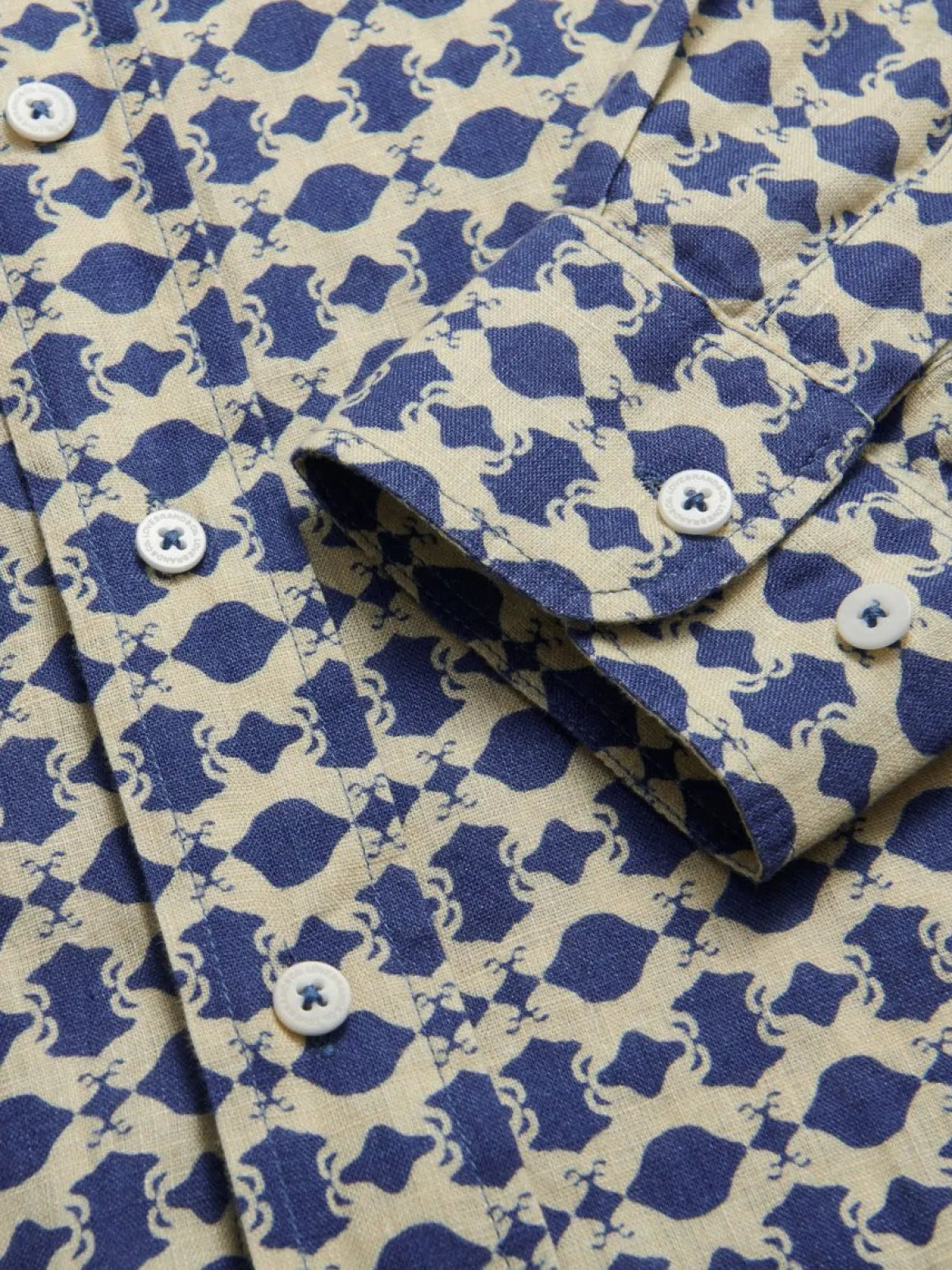 Men's Eye of the Tiger Abaco Linen Shirt