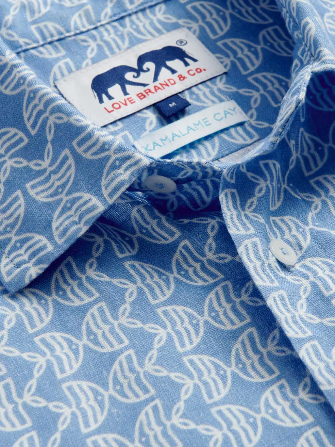 Men's Kissing Fish Abaco Linen Shirt