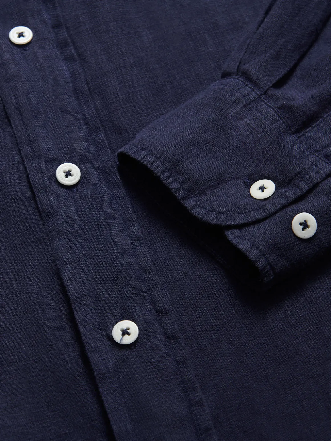Men's Navy Blue Abaco Linen Shirt