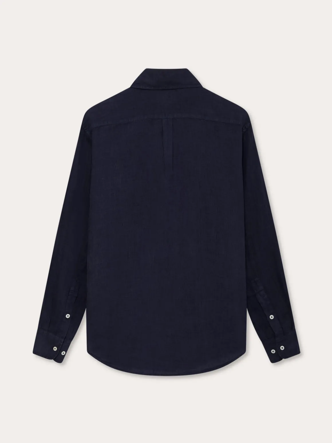 Men's Navy Blue Abaco Linen Shirt
