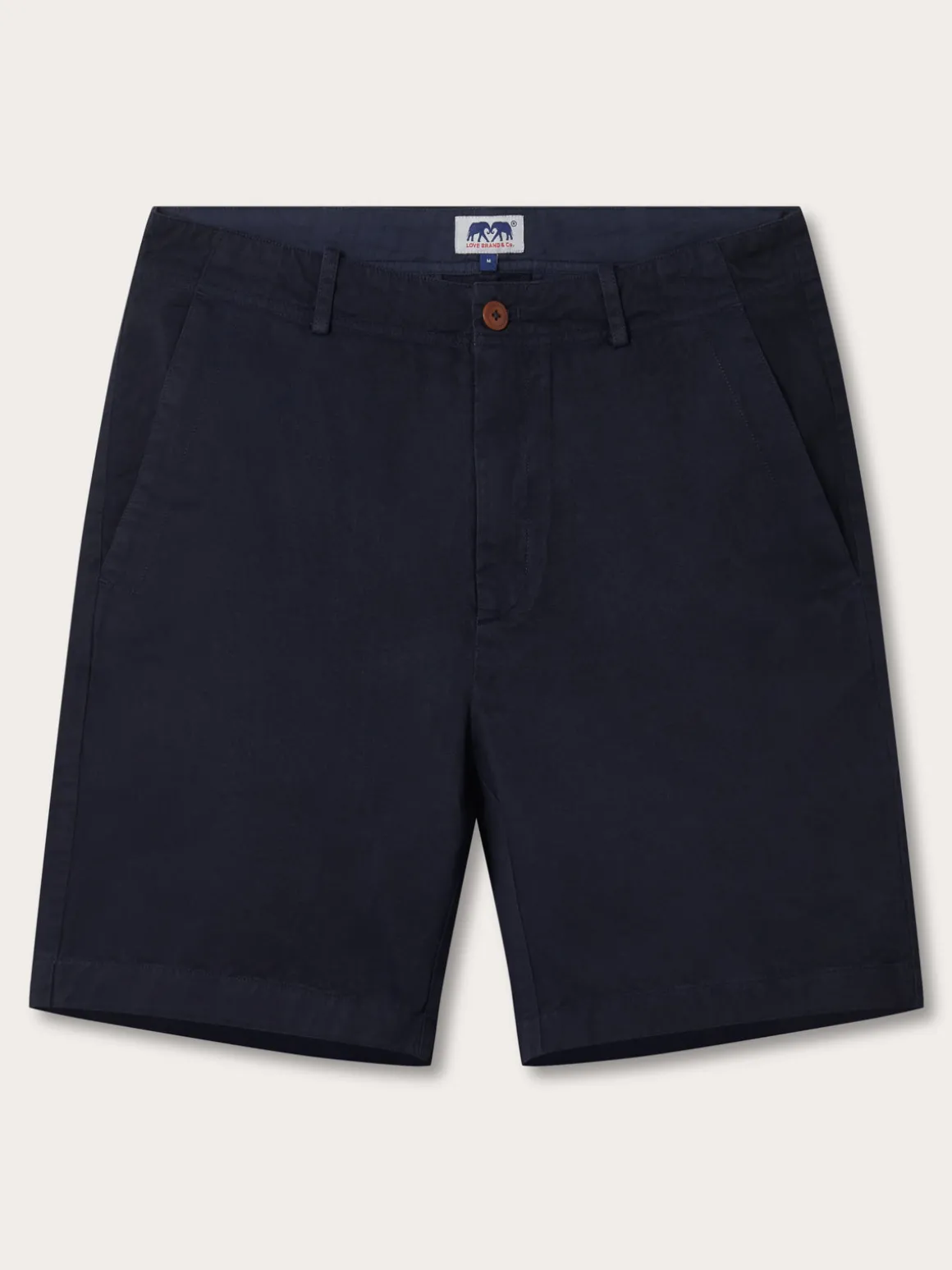 Men's Navy Blue Harvey Cotton Shorts