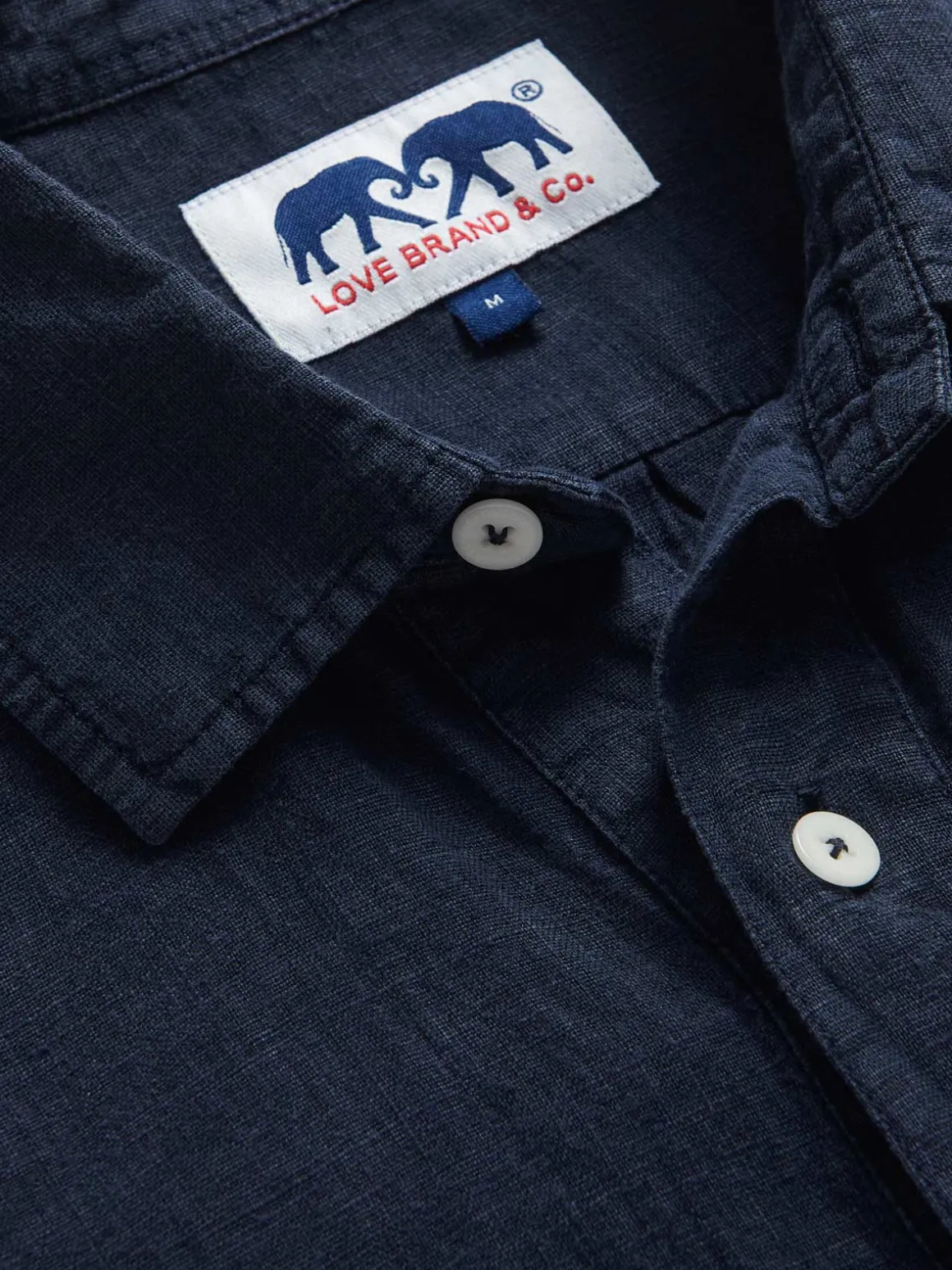 Men's Navy Blue Hoffman Linen Shirt