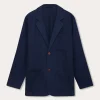 Men's Navy Blue Nassau Linen Jacket