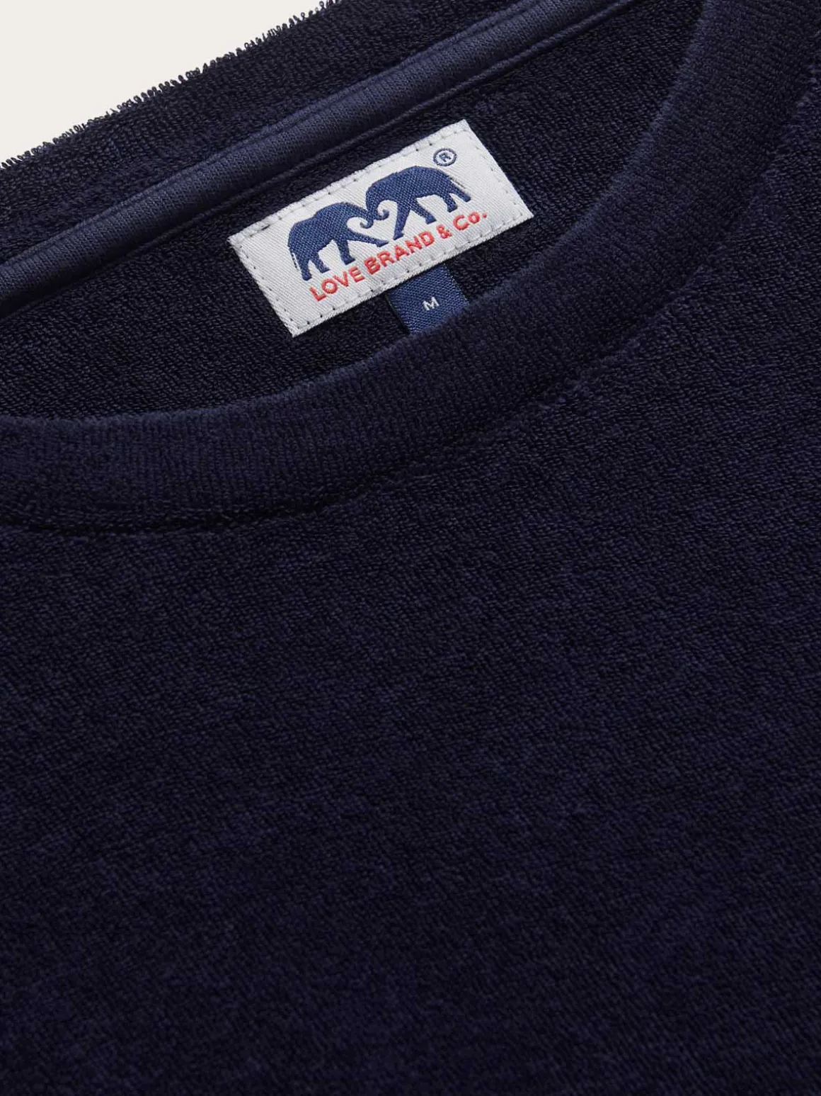Men's Navy Blue Russell Terry T-Shirt