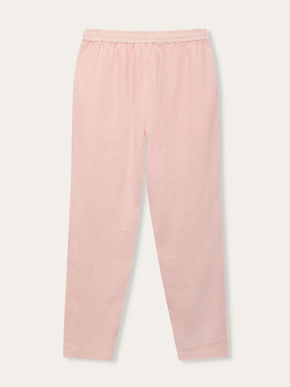 Men's Pastel Pink Eleuthera Linen Trousers