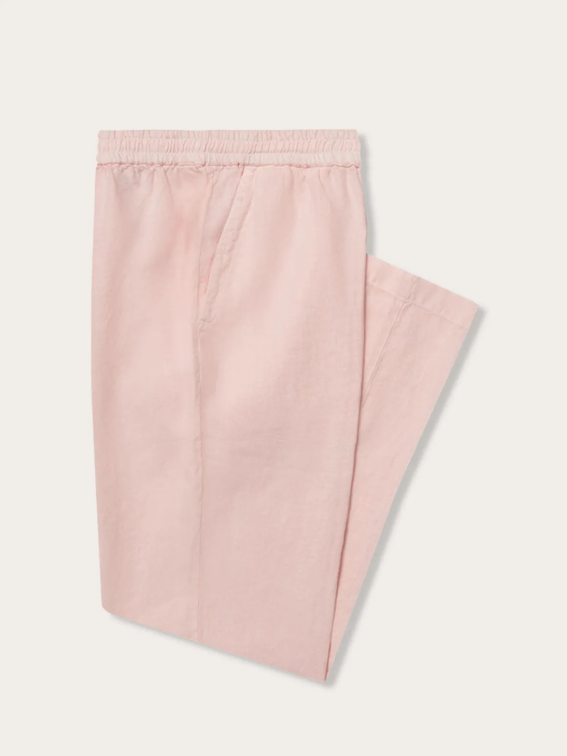 Men's Pastel Pink Eleuthera Linen Trousers