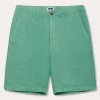 Men's Riviera Green Burrow Linen Shorts