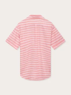 Men's Roseate Spoonbill Manjack Linen Shirt