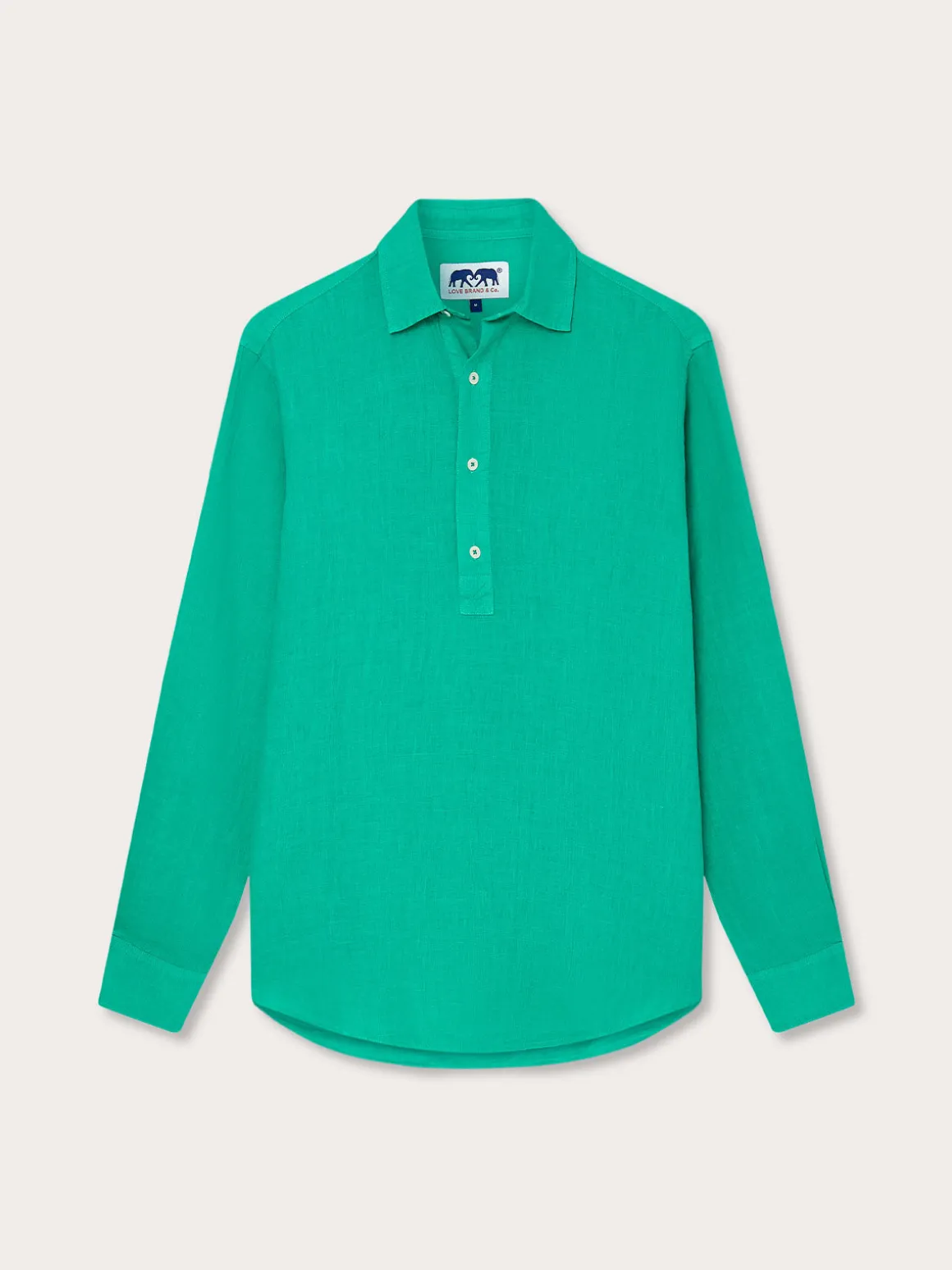 Men's Sicilian Green Hoffman Linen Shirt