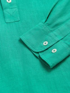 Men's Sicilian Green Hoffman Linen Shirt