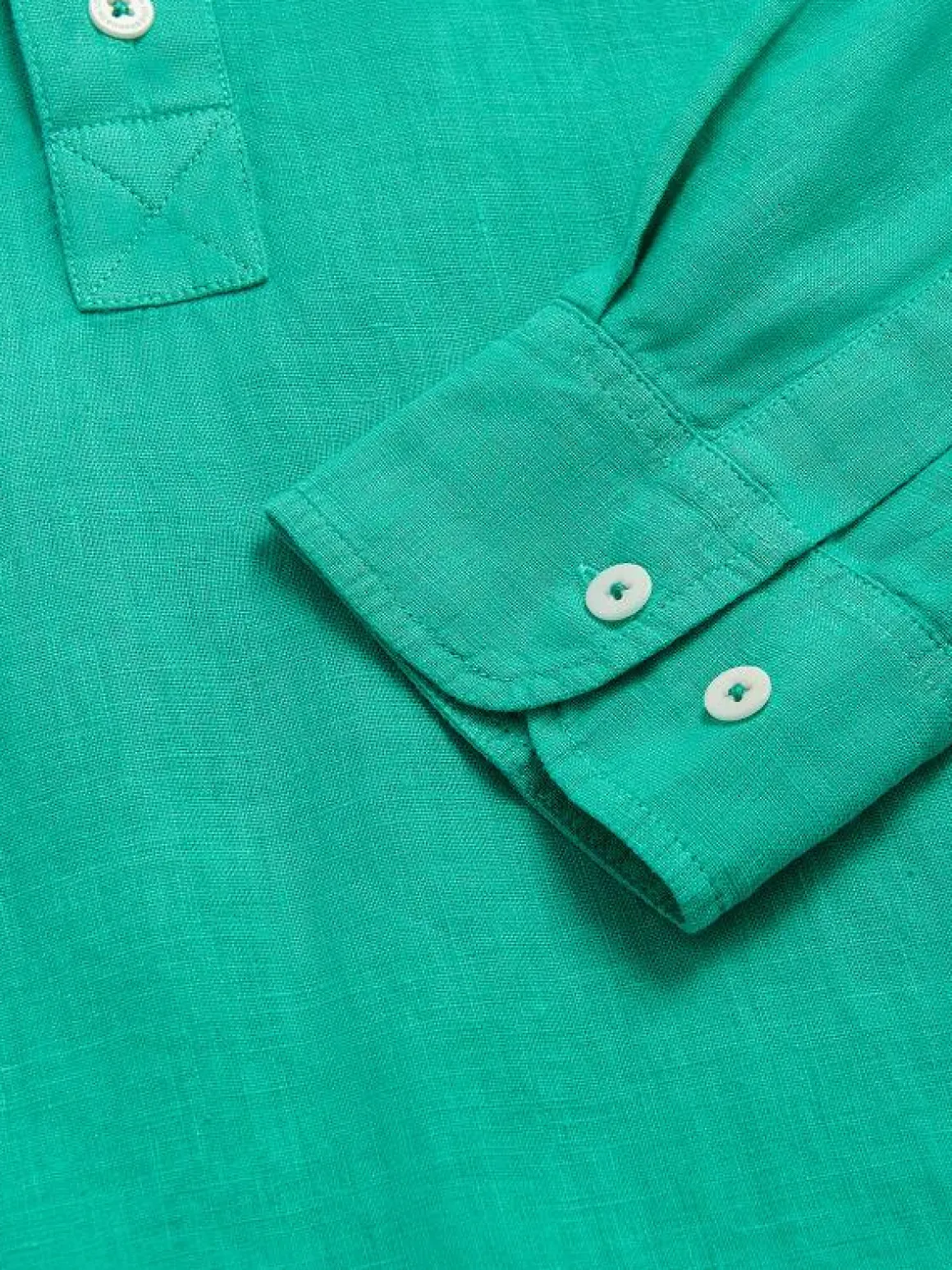 Men's Sicilian Green Hoffman Linen Shirt