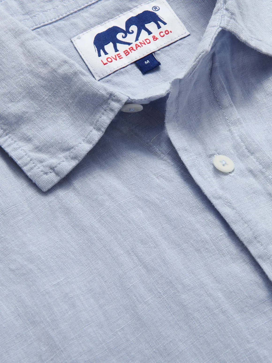 Men's Sky Blue Abaco Linen Shirt