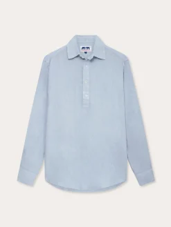 Men's Sky Blue Hoffman Linen Shirt